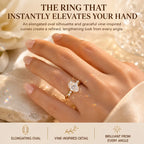 The Oval Diamond Ring That Makes Every Hand Look Elegant & Luxurious-Last Day Sale-90% OFF🔥