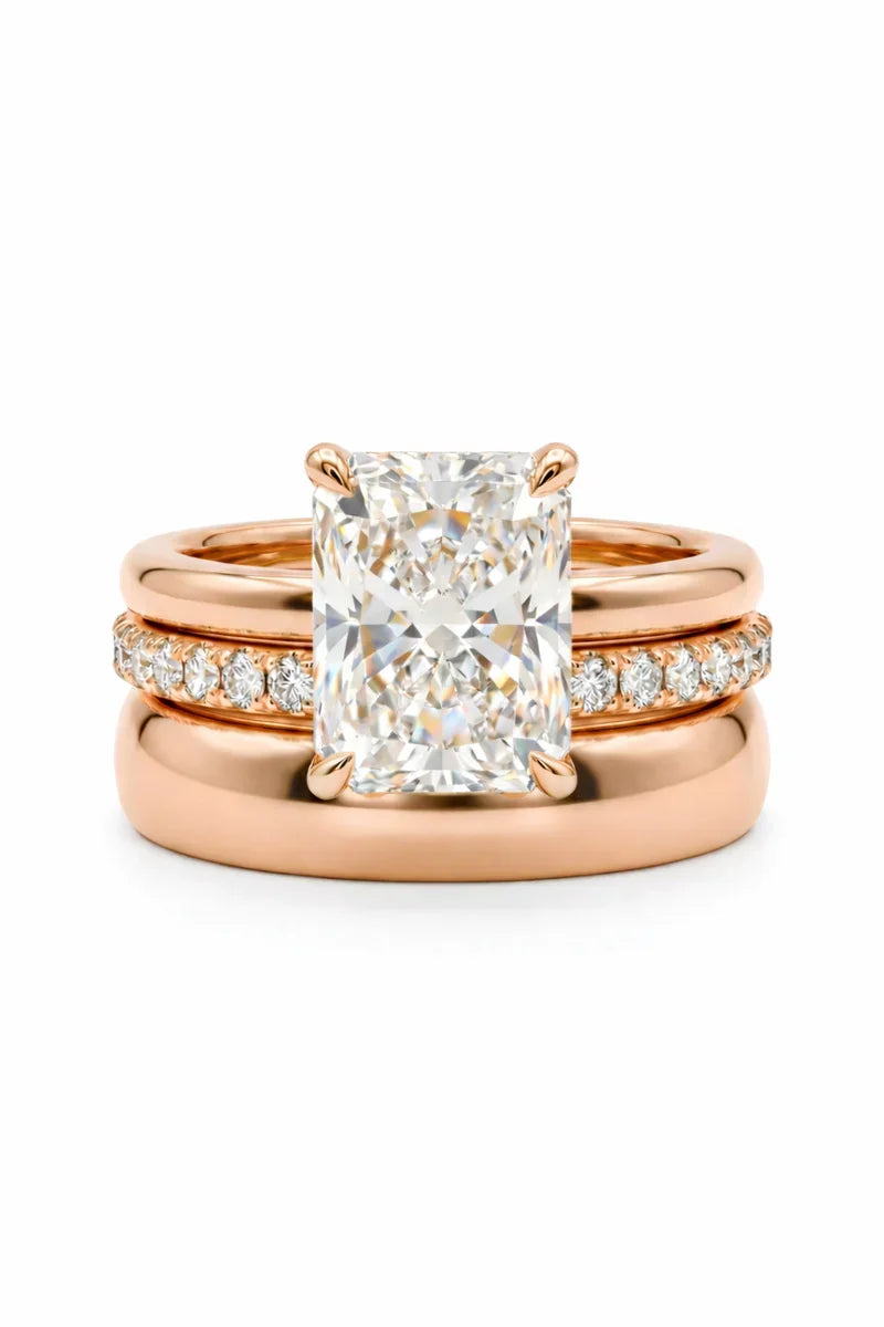 csandiva™ 3-Carat VVS1 Moissanite Ring Suite - Travel-Safe Brilliance & Elegant Heirloom Alternative | Claim 90% OFF Today🔥