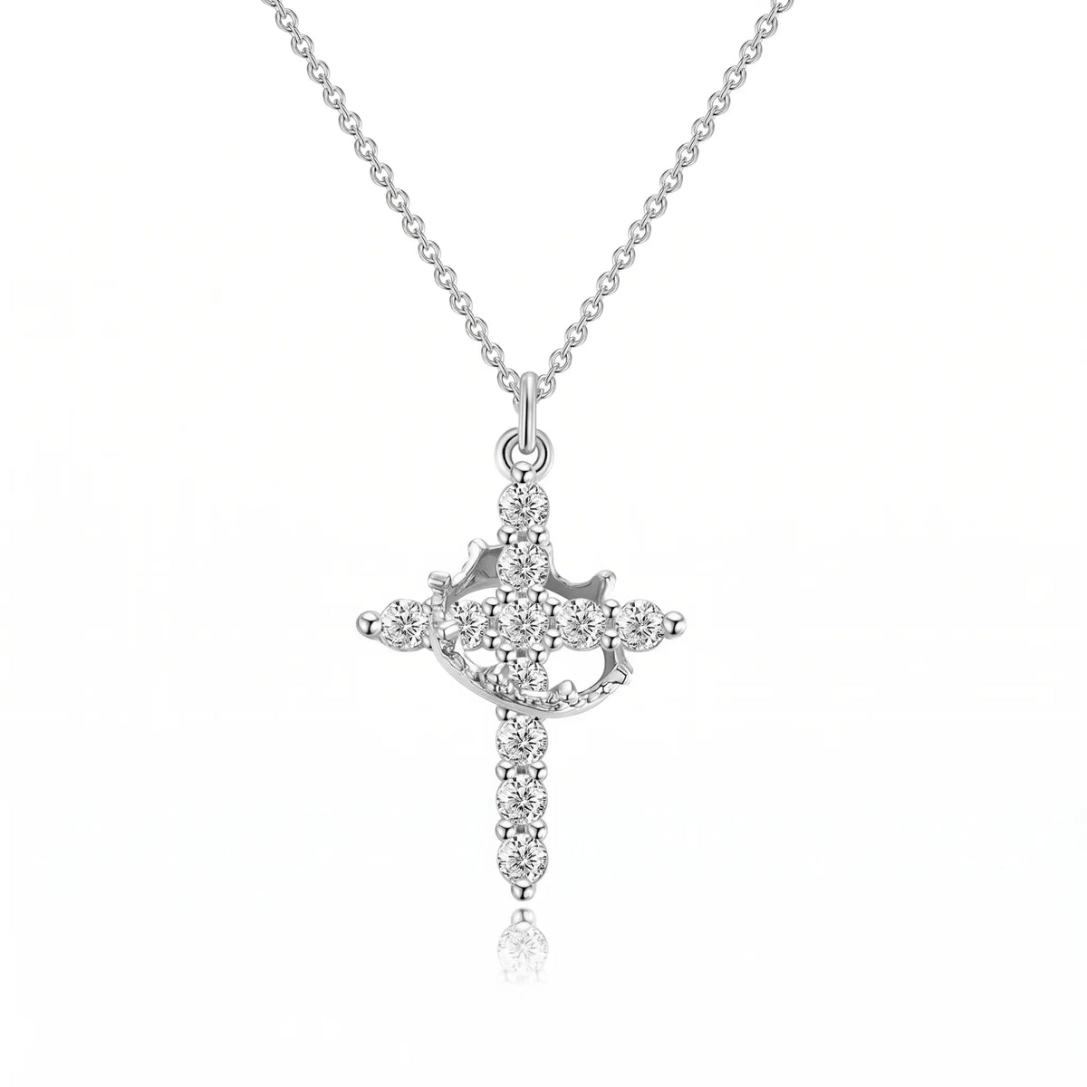 csandiva™ 14K Gold Rotatable Crown Cross Necklace - Discreet Anxiety Relief & Elegant Faith Jewelry | Claim 90% OFF Today🔥