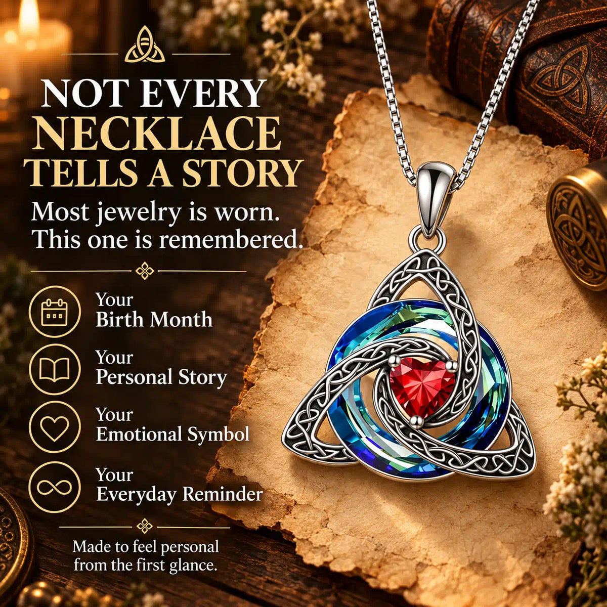 A Meaningful Birthstone Necklace Designed To Protect Your Energy, Celebrate Your Story, And Keep What Matters Close -Last Day Sale-90% OFF🔥