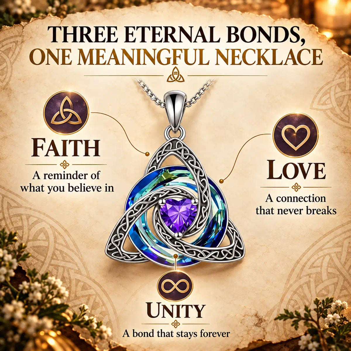 A Meaningful Birthstone Necklace Designed To Protect Your Energy, Celebrate Your Story, And Keep What Matters Close -Last Day Sale-90% OFF🔥
