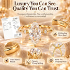 The Marquise Diamond Ring That Makes Your Hands Look Instantly More Elegant-Last Day Sale-90% OFF🔥