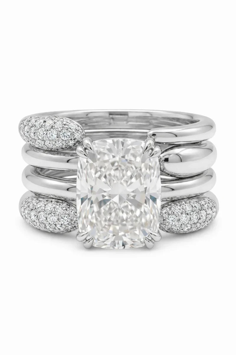 csandiva™ 3-Carat VVS1 Moissanite Ring Suite - Travel-Safe Brilliance & Elegant Heirloom Alternative | Claim 90% OFF Today🔥
