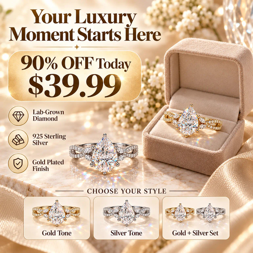 Luxury Pear-Cut Brilliance, Designed To Make Every Moment Feel Extraordinary-Last Day Sale-90% OFF🔥
