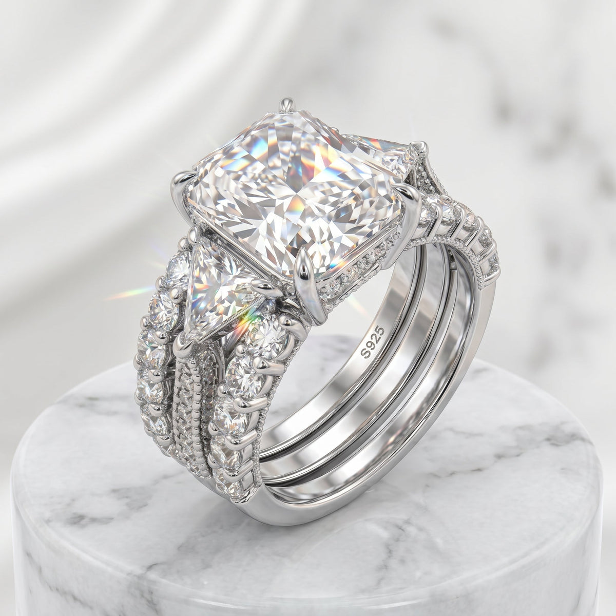 csandiva™ The Timeless Embrace 5.0ct Radiant Ring - Zero Anxiety Glamour & Smart Luxury Alternative | Claim 90% OFF Today🔥