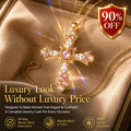 Women's Sparkling Diamond Jewelry – Elegant Diamond Cross Necklace -Last Day Sale-90% OFF🔥