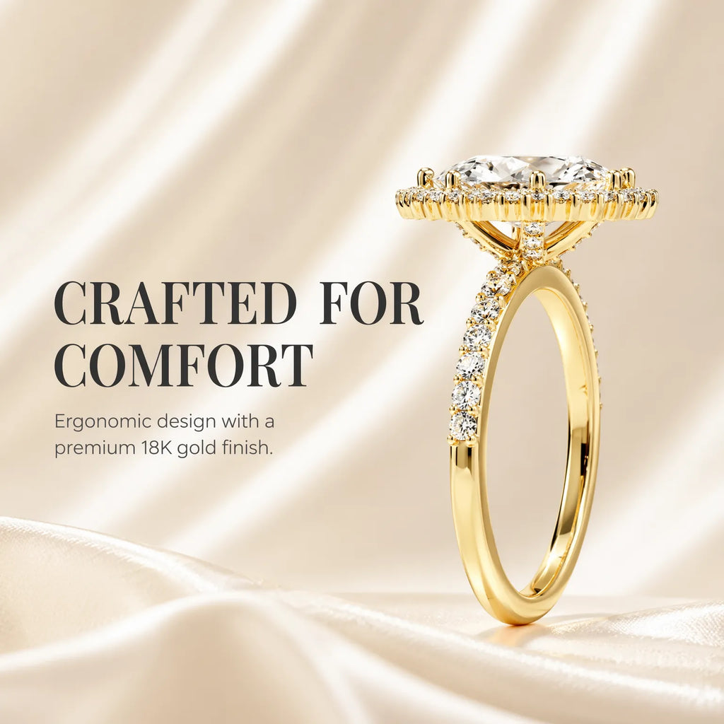 The Marquise Halo Ring Romantic Brilliance Designed For Your Forever Moment -Last Day Sale-90% OFF🔥